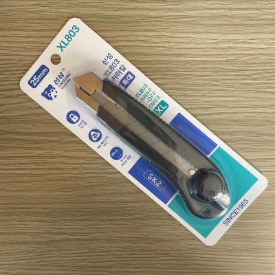 China Black ABS TPR Alloy SK2 Rotary Knob Locking Mechanism Multifunction Cutter Knife for sale