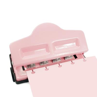 China House. Office Desk Pink Color Metal T Shape Paper Hole Mushroom Punch for Craft for sale