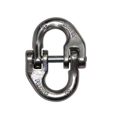 China Copper material rigging G80 painted silver stainless steel link rod for lifting chian for sale