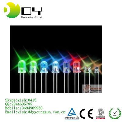 China Led Grow Light Super Bright Round LED 5mm Red / Green / Blue / White / Yellow Diodes for sale