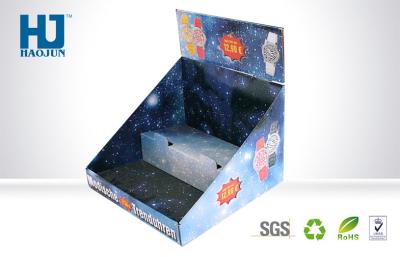 China Supermarket Promotional Watches Cardboard Display Box With Offset Printing for sale