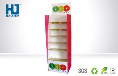 China CMYK Color Folding Corrugated Beverage Display Stand Eco - friendly for sale