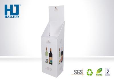 China Cardboard Folding Drink Display Dump Bins Eco - Friendly For Beverage / Red Wine for sale