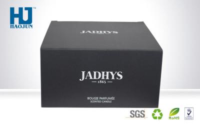 China Black Cardboard Perfume Paper Packaging Box , Custom Cosmetics Box Easy To Carry for sale