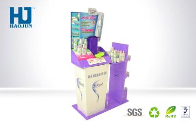 China Custom Cardboard Cosmetic Display Stand Lightweight For Shampoo for sale