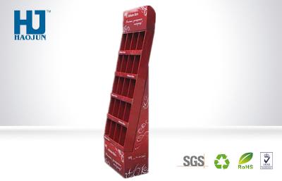 China Foldable Custom Cardboard Display , Holiday Decoration Standing Display Rack for sale