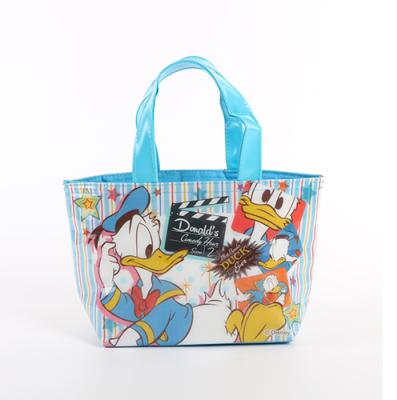 China Waterproof 2021 Cartoon Insulated Lunch PU Leather Thermal Custom Flamingos Printing Tote Bags Cooler Picnic for sale