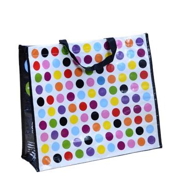 China Custom Waterproof Reusable Plastic PP Woven Shopping Bag Eco - Friendly for sale