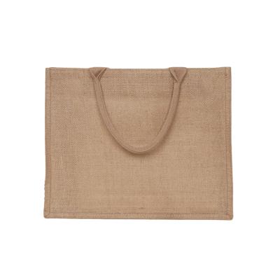 China Eco-friendly custom natural reusable jute tote bag cheap reusable shopping bag eco-friendly for sale