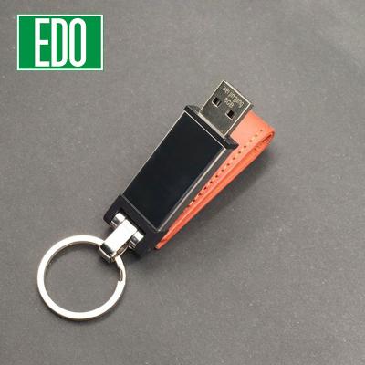 China Metal u disk wholesale leather gifts flip usb flash drive 16gb 32gb custom logo for sale