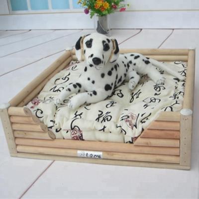 China Viable Custom Hot Luxury Dog Beds Wooden Furniture for sale