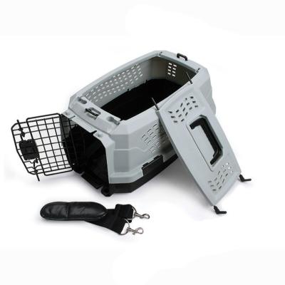 China Viable Wholesale Small Animal Carrier Cage Plastic Pet Travel Box For Dogs And Cats for sale