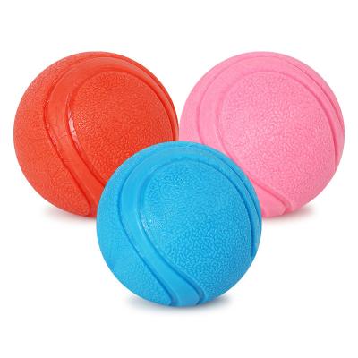 China Eco-Friendly Sustainable Solid Rubber Bouncy Training Ball Game Pet Throwing Ball for sale