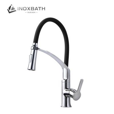 China New Arrival Modern Toilets Lock Triangle Customizable 360 ​​Degree Rotation Deck Mounted Kitchen Sink Matte Black Faucet for sale