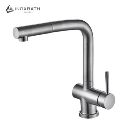 China Modern Hot Minimalistic Cold Water Kitchen Mixer Tap Single Handle Single Hole Spring Vessel Sink Faucet for sale