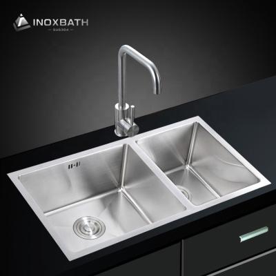 China Without Large Double Faucet Manufacturer Modern Style 304 Stainless Steel Bowl Undermount Kitchen Sinks Basin for sale