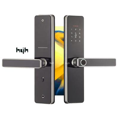 China Guangdong-hyh Stainless Steel+Iron Security Smart Door Lock With App Fingerprint Door Lock Fingerprint Biometric Smart Home Electronic Door Lock for sale