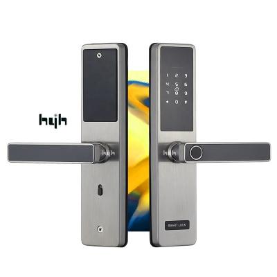 China Waterproof Wifi App Password Master Card Fingerprint Hardware Guangdong-hyh Tuya Room Door Smart Electric Door Lock for sale