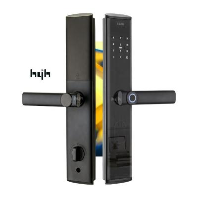 China Best TTlock Aluminum Handle App Electronic Digital Aluminum Smart Door Lock For Wooden Doorck for sale