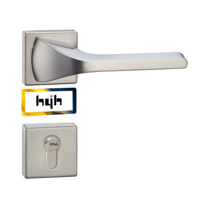 China Black square handles and European locks home/apartment/hotel hardware/villa Guangdong-hyh and so on for wooden doors like door lock lever type wooden handle for sale