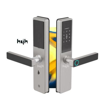 China Waterproof Electronic Fingerprint Intelligence Card Swipe Stainless Steel Material Guangdong-hyh Smart Keyless Lock For Door for sale