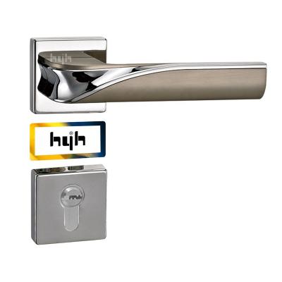 China Guangdong-hyh Privacy Villa Door Entry Lever Handle Door/Panel Door/Panel Door Lock Set Wood Luxury Solid Zinc Alloy Glass Door Lock Set handle for sale