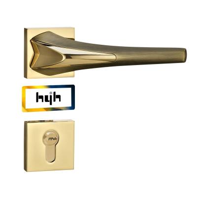 China Home/apartment exterior lock/hotel hardware/villa Guangdong-hyh and so on Door Entry Zinc Modern Italian Interior House Mortise Lockset Lever Door Mortise Square for sale