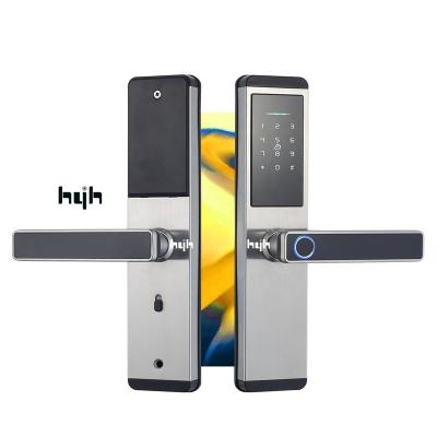 China Waterproof Wifi Tuya Digital Smart Electronic Intelligent Fingerprint Bedroom Smart Door Lock for sale