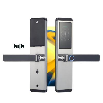 China Guangdong-hyh Waterproof Hardware Foshan Foshan Blue-tooth Tuya App Control Home Security Fingerprint Hot Selling Smart Door Lock for sale