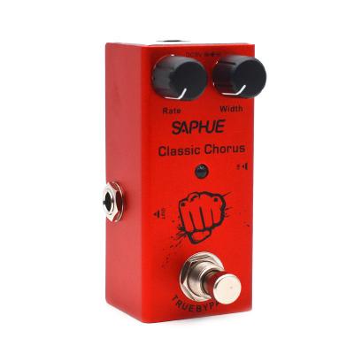 China SAPHUE Overdrive Speed ​​Electric Guitar Chorus Pedal Classic Rate/DC 9V True Bypass Mini Single Type Width Knob Effect Pedal for sale