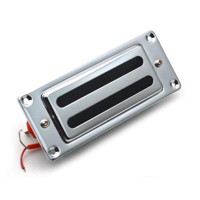 China GUITAR Two Line 68x29MM Mini Electric Guitar Humbucker Pickup With Metal Frame For LP Guitar Chrome for sale