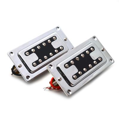 China RB GUITAR Mini H Style 12 Hole Electric Guitar Humbucker Pickup 72x32MM For RickenBacker Guitar Chrome for sale