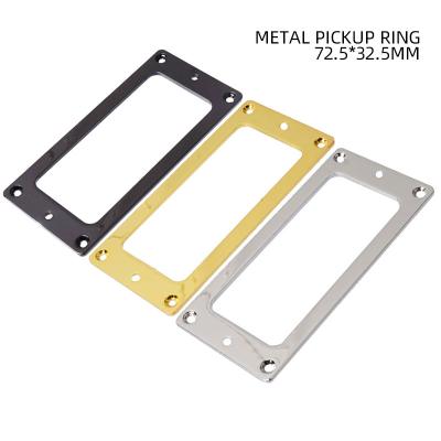 China GUITAR Inside 72.5x32.5mm Frame Metal Pickup Humbucker Flat Low Ring For Electric Guitar/Stand Black/Gold/Chrome for sale