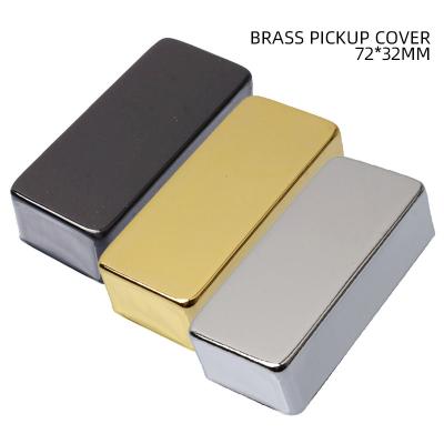 China GUITAR Pickup 72x32mm Mini Sealed Brass Electric Guitar Humbucker Covers - Chrome - Black - Gold for sale