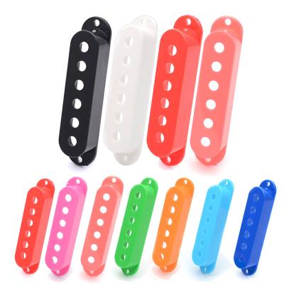 China GUITAR ST Guitar Single Coil Pickup Cover Open ABS Covers 48/50/52 mm Multi Color Available for sale