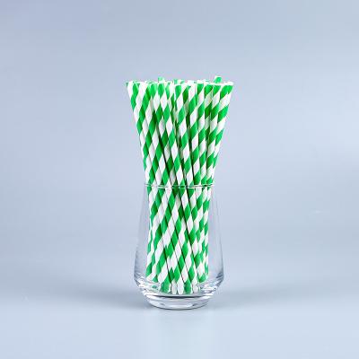 China Disposable Colored Drinking Paper Art Straws Disposable Custom Colored Stripes for sale