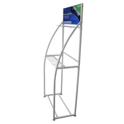 China Durable Wiper Shop Stainless Steel Wiper Display Rack for sale