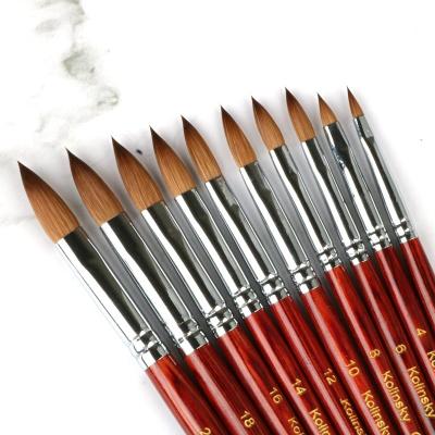 China Pure Nail Art Brushes Kolinsky Nail Brush High Quality Acrylic NAIL Brush for sale