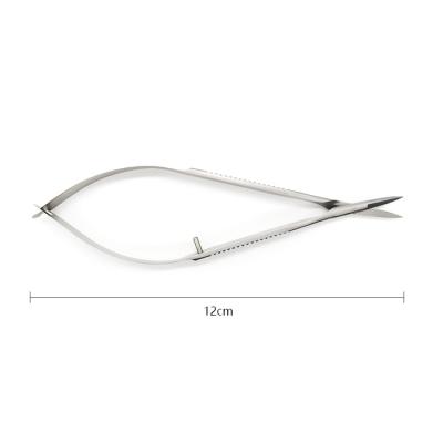 China Best Clean Cuticle Manicure Nail Shear Cuticle Scissors Curved Cutting Outdoor Sharp Manicure Scissors for sale