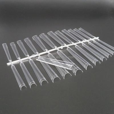 China Nail Art Salon 3xl Long Coffin Nail Tips No C Curve ABS Tips French Nail Art Tips Length Newest Super Coffin Xxlong 5.6cm for sale