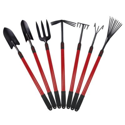 China Long Handle Telescopic Steel Tube Garden Trowel, Cultivator, Rake, Hoe Garden Tools with A3 Steel Head for sale