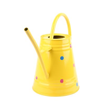 China Factory Price Easy Unique Modern Round Kids Garden Beach Metal Watering Can for sale