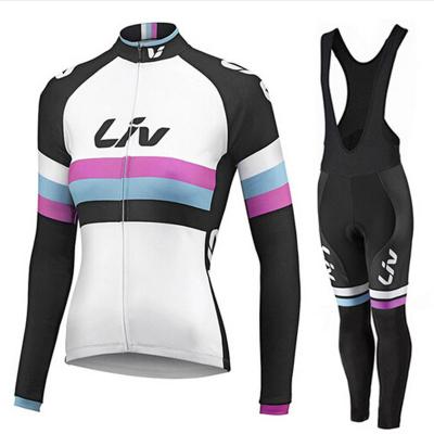 China Mtb Breathable Anti-UV Bicycle Clothing Maillot Ropa Ciclismo Women Cycling Long Sleeves Cycling Jersey Set Breathable Bike Cycling Clothing for sale