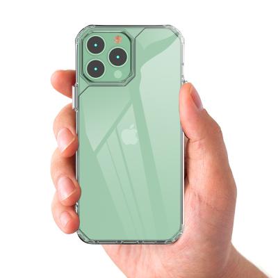 China Crystal Clear Phone Case For iPhone11 12 pro mini shockproof high acrylic maximum space transparent cover 13 7 8 plus Xs Max Xr for sale