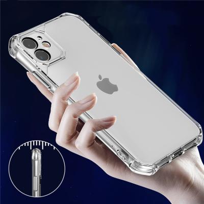 China Fanshion New Design Hard Acrylic Phone Case For iPhone 13 Pro Max Shockproof Plated High Button Cell Phone Clear Case For iPhone for sale