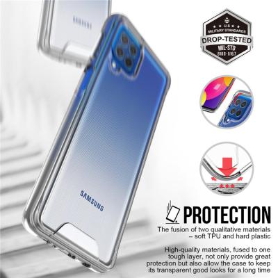 China Anti-drop Most Popular Shockproof Acrylic Hard Transparent Soft Frame TPU Case For SAMSUNG M62 F62 M42 A42 5G A22 4G Case Clear for sale