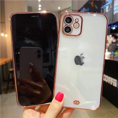 China Shockproof Colorful Ultra Thin Clear Plated Soft TPU Phone Case For Xiaomi Poco F-3 GT M3 pro X3 MI 11 Lite 11i for sale