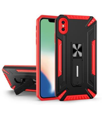 China Shockproof 2-in-1 Shockproof Hybrid Magnetic Car Phone Holder PC TPU Phone For iPhone X XR XS 11 12 12 pro 13 13 pro max for sale