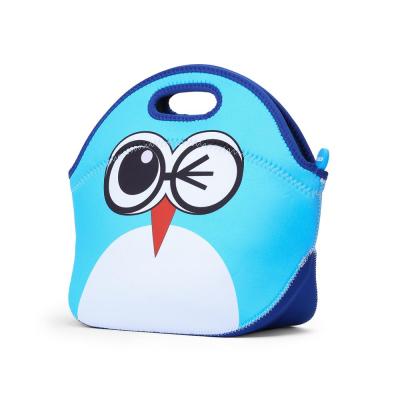 China Waterproof Custom Lunch Bag Fashion Lunchbags Neoprene Sublimation Tote Insulated Student Kids Lunch Bag Cooler Bag for sale