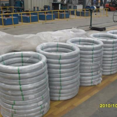 China FABRICATION SAE 1055 2.4*3.0mm Oval Galvanized Steel Wire for sale